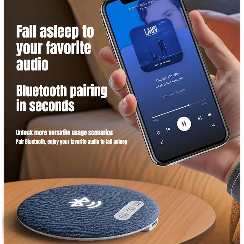 Pillow Bluetooth Speaker for Sleeping, Deep Sleeping with White Noise, It Won'T Disturb Your Partner and Has a Timer Function to Shut It Off, Ultra-Thin Pillow Bluetooth Speaker | Sleep Better without Earbuds, Compatible with Android & Ios