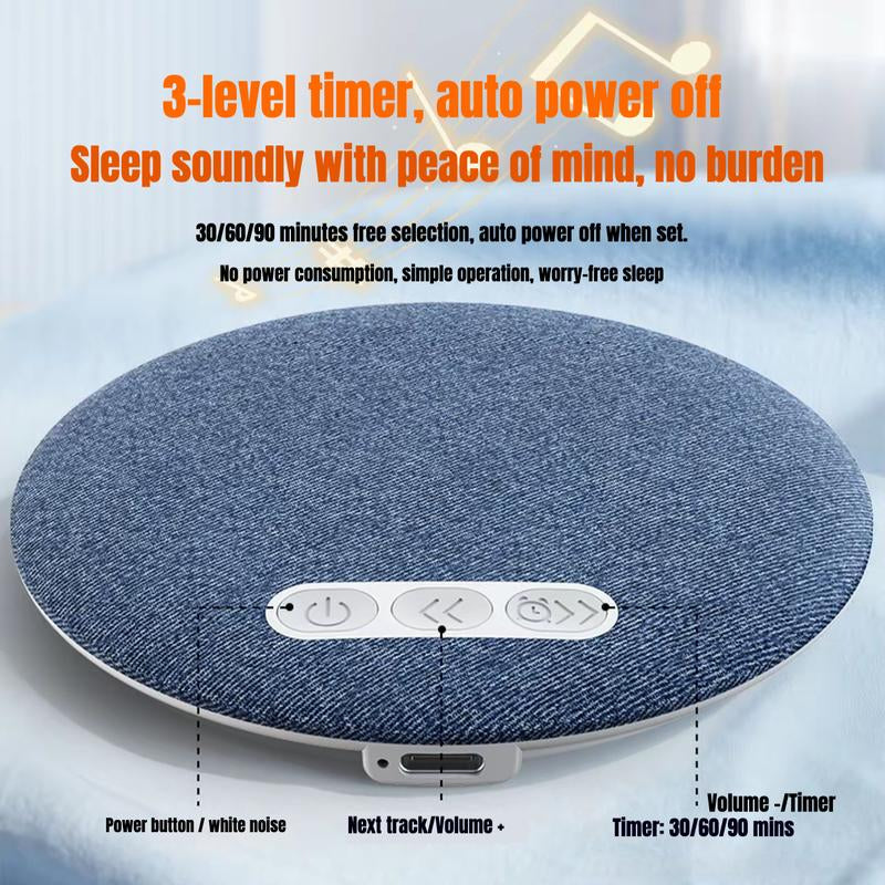 Pillow Bluetooth Speaker for Sleeping, Deep Sleeping with White Noise, It Won'T Disturb Your Partner and Has a Timer Function to Shut It Off, Ultra-Thin Pillow Bluetooth Speaker | Sleep Better without Earbuds, Compatible with Android & Ios